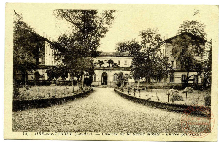 Aire-sur-l'Adour (Landes) - Caserne de la Garde Mobile - Entrée Principale