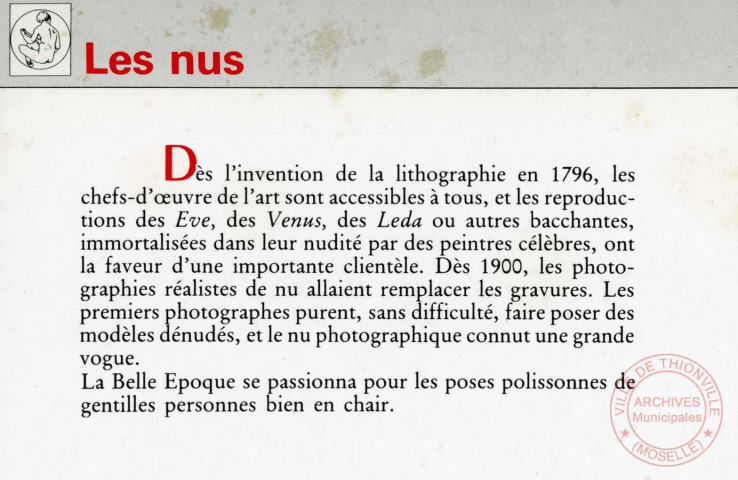 Cartes d'Autrefois (1890-1920) - Les nus