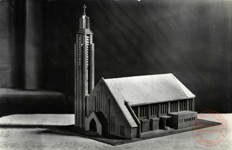 Maquette de la future Eglise d'Ebange