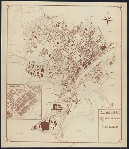 « THIONVILLE. PLAN GENERAL. »/ dressé par le Service Plan-Urbanisme