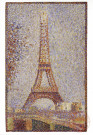 Georges Seurat( 1859-1891). Exposition Grand Palais, Paris 1991. La Tour Eiffeil, 1889 Huile sur bois.