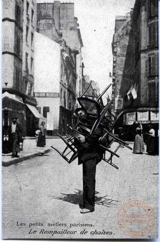 Les petits métiers parisiens - Le Rempailleur de chaises