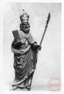 Statue en chêne de Saint-Rémy Népomucène de Prague située à l'église paroissiale Saint-Rémy de Puttelange-lès-Thionville