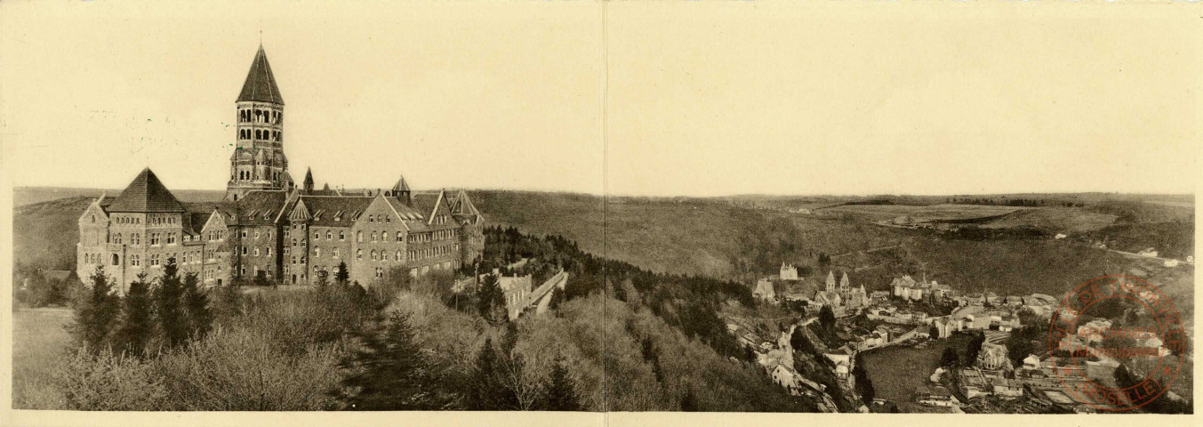 Clervaux. L'Abbaye St Maurice & le Bourg.