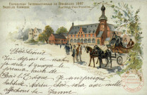 Souvenir de l'Exposition Internationale Bruxelles 1897. Bruxelles Kermesse . Quartier du Vieux Bruxelles.