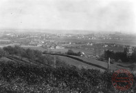 Vue générale de Thionville depuis la terrasse du Crève Cœur