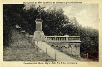 Monument du 8eme bataillon de chasseurs près Gravelotte. Denkmal des Rhein. Jäger-Batl n°8 bei Gravelotte