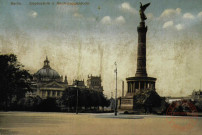 Berlin. Siegessäule u. Reichstaggebäude