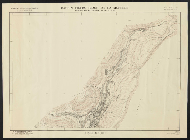 BASSIN SIDERURGIQUE DE LA MOSELLE VALLEES DE LA FENSCH ET DE L'ORNE. MOSELLE PLANCHE N°2