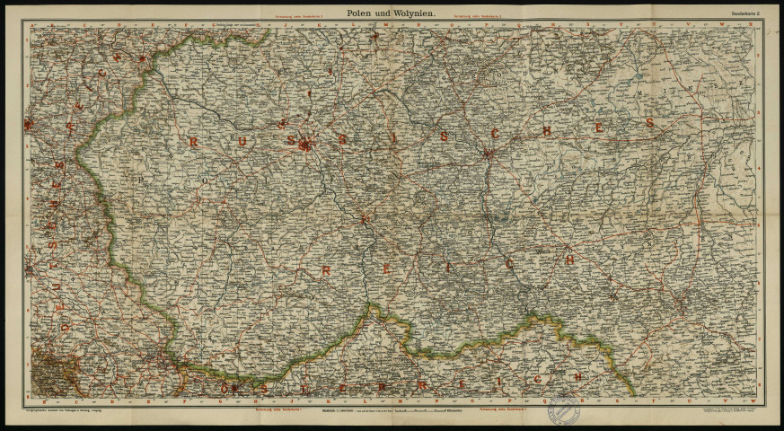 Sonderkarte 1. Karpatenland (Ostgalizen und Bukowina), Europa, Völker und StaatenübersichtSonderkarte 2. Polen und Wolynien