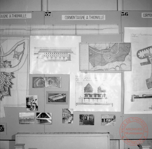 Exposition sur les fortifications à Thionville en 1970 par Georges Martig - Panneau : Cormontaigne à Thionville