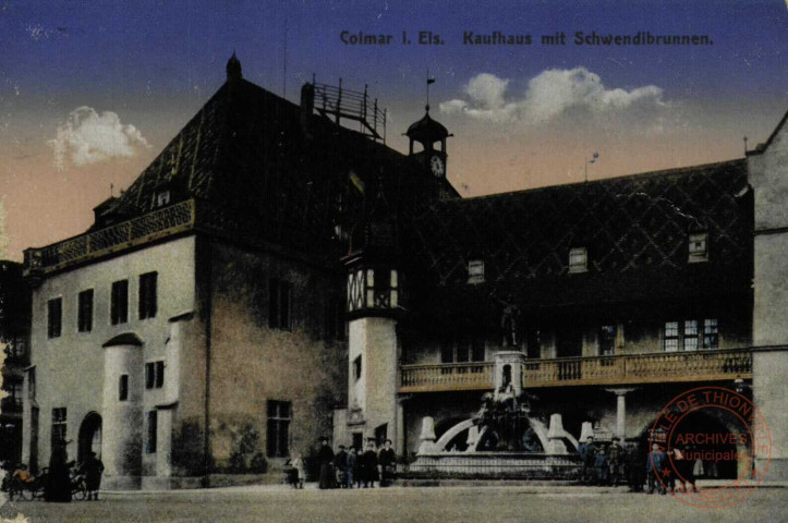 Colmar i. Els. : Kaufhaus mit Schwendibrunnen