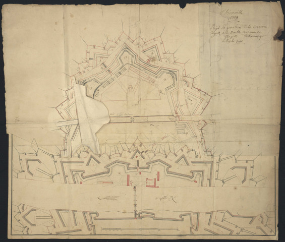 PROJET DE LA JONCTION DE LA COURONNE DE YUTZ A LA DOUBLE COURONNE DE MOZELLE DETERMINÉ PAR LE ROY EN 1740