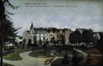 Diedenhofen - Rosengarten mit Parkstrasse / Thionville - Jardin rosaire et rue du Parc