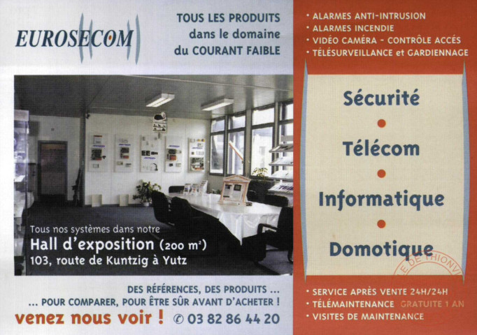 EUROSECOM : tous les produits dans le domaine du courant faible