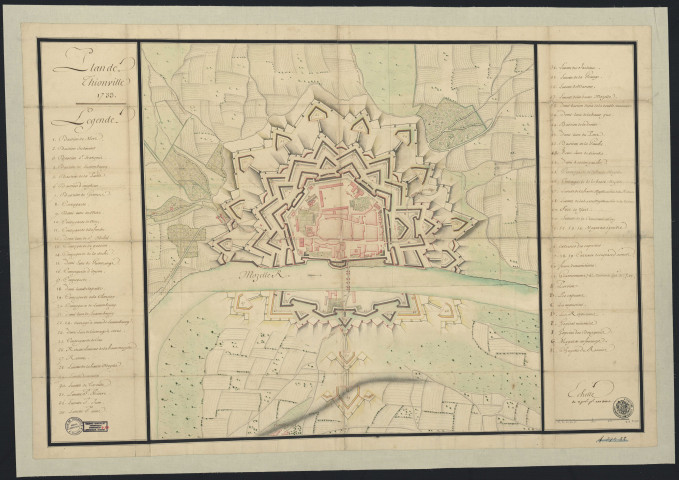 PLAN DE THIONVILLE 1733