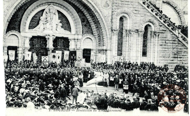 Lourdes - Bénédiction du T.-S. Sacrement