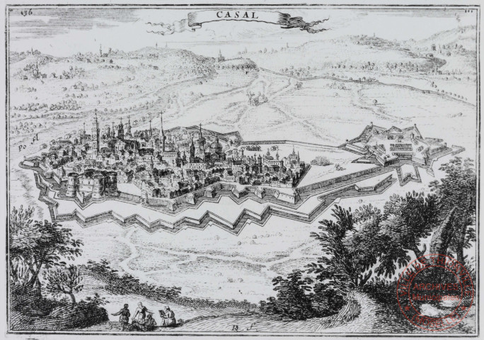 Recueil de plans des places du Roy dans la Flandre - Plan et profil de Casal