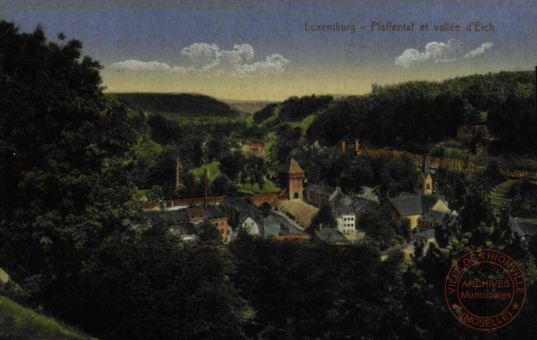 Luxembourg. Pfaffenthal et Vallée d'Eich.