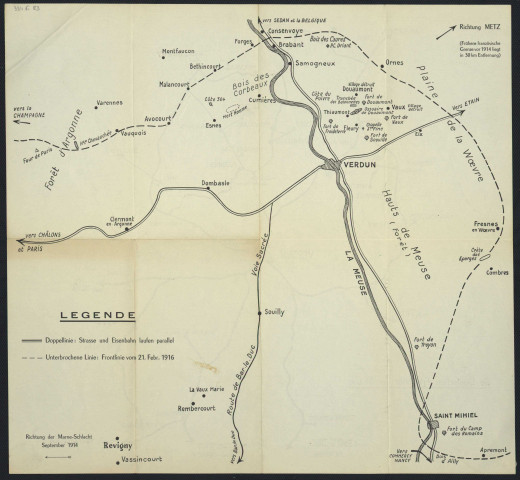 « RICHTUNG DER MARNE-SCHLACHT SEPTEMBER 1914 »« DIE DEUTSCHEN FRIEDHÖFE DER MEUSE »