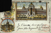 Souvenir de l'Exposition Internationale Bruxelles 1897. Arcade Monumentale. Sections Etrangères.