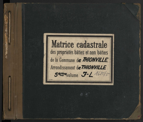 Matrice cadastrale des propriétés bâties et non bâties : liste des propriétaires [J - L] (1904-1929)