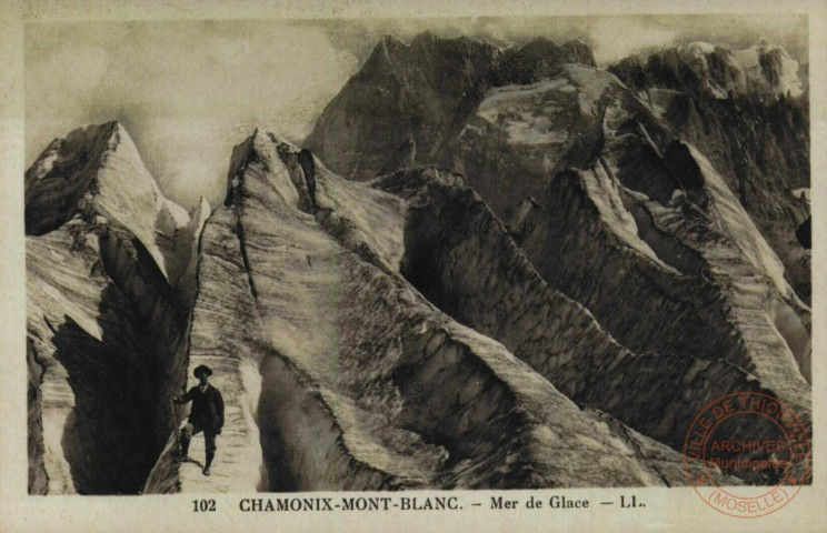 CHAMONIX-MONT-BLANC.- Mer de Glace