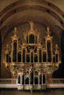 Orgue de l'église Saint-Maximin. Les Grandes Orgues, 2e moitié XVIIIe. Buffet classé. Restauration 1969-A. KERN 44 jeux, 3 claviers