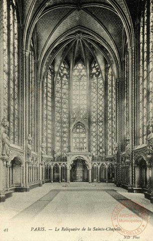 Paris. Le Reliquaire de la Sainte-Chapelle.