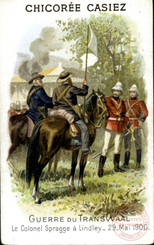 Guerre du Transwaal: Le Colonel Spragge à Lindley - 29 mai 1900