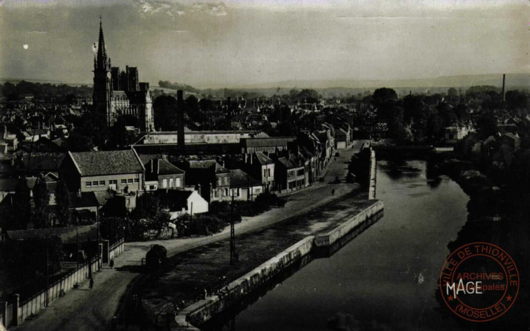 ABBEVILLE (Somme). Vue générale