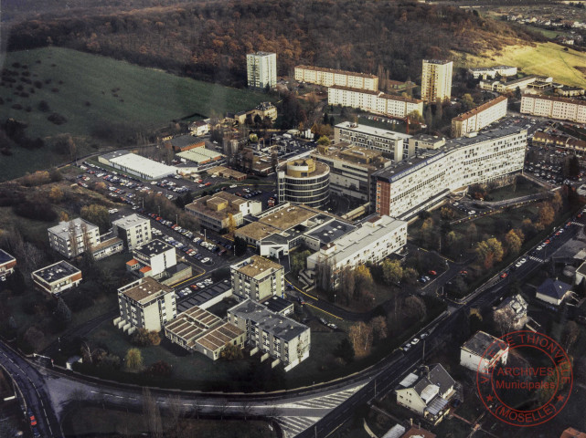 Vue aérienne de Thionville - Hôpital Bel-Air