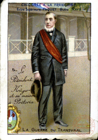 président KRUGER à Pretoria (guerre du Transvaal)