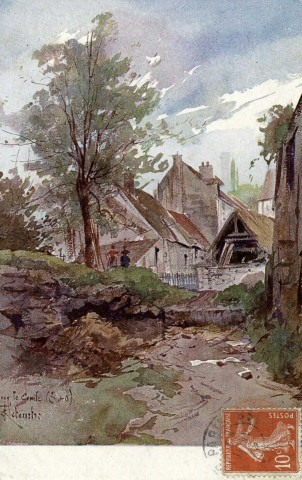 [Aquarelle d'un village]