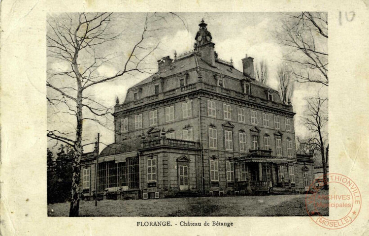 Florange.- Château de Bétange