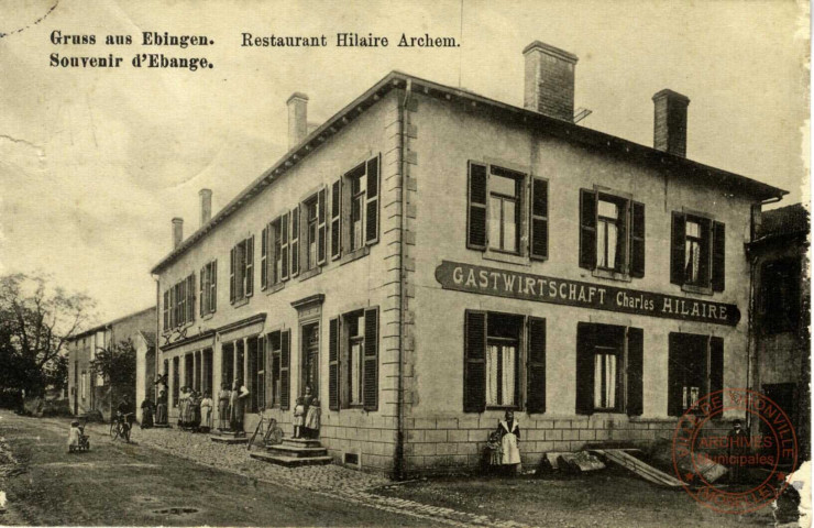 Gruss aus Ebingen - Souvenir d'Ebange - Restaurant Hilaire Archem