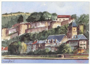 Aquarelle de Rémy Kail - Château de Manderen