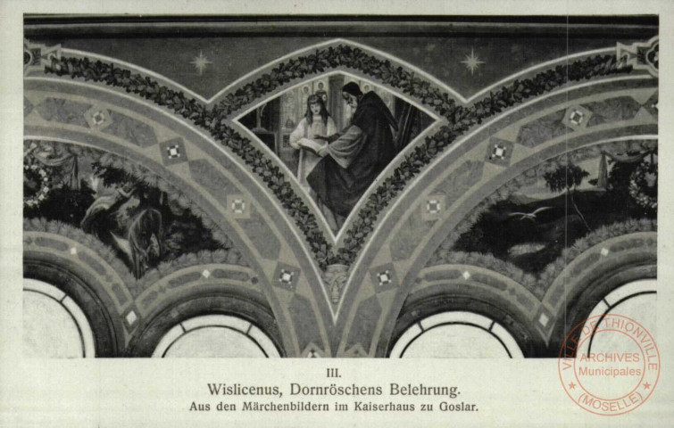 Wislicenus, Dornröschen Belehrung. Aus den Märchenbildern im Kaiserhaus zu Goslar.