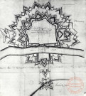 Plan de Thionville avec le projet des ouvrages qu'il convenait d'y faire en 1728