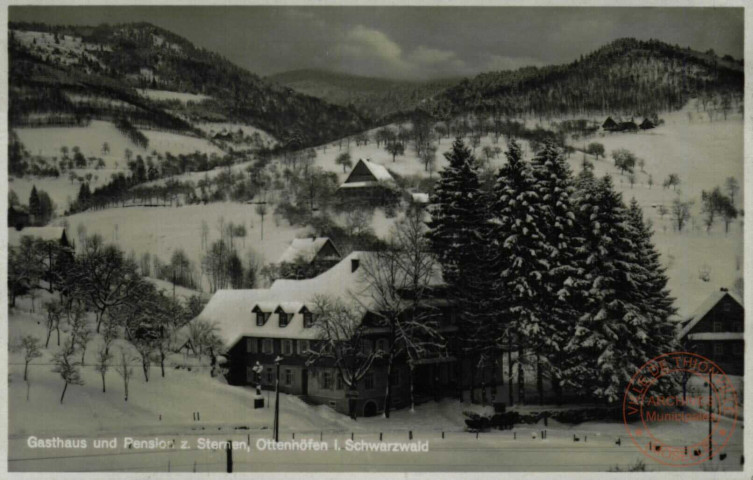 Gasthaus und Pension z.Sternen,Ottenhöfen i.Schwarzwald.