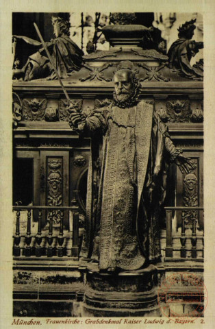 München. Frauenkirche:Grabdenkmal für Kaiser Ludwig den Bayern.