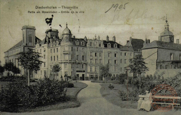 Diedenhofen - Partie am Moselstaden / Thionville - Entrée de la ville