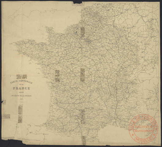 CARTE CANTONALE DE LA FRANCE