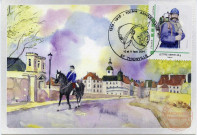 Hussard à cheval.