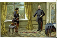 Der Deutsch - Franz. Krieg 1870-71. Zusammenkunft König Wilhelsm mit Napoléon III. 2 sept. 1870. Napoleons Gefangennahme.