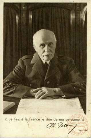 [Pétain - citations - juin 1940]