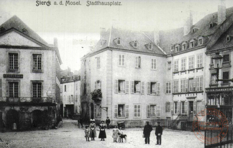 Sierck a.d. Mosel. Stadthauplatz - Sierck en 1907 - la place du Marché