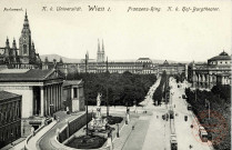 Parlement. K.k. Wien i. Franzens-Ring. K.k. Hof-Burgtheater.