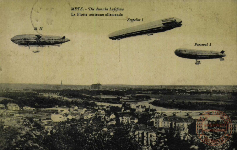 METZ.- Die deutsche Luftlotte : La Flotte aérienne allemande - M II - Zeppelin I - Parseval I