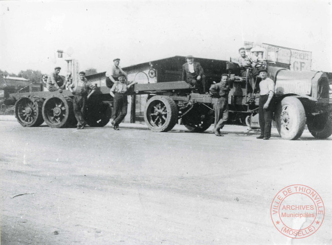 Travaux-publics, voiries Onasch, avenue Albert 1er en 1930.